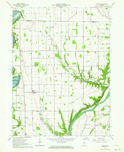 United States Geological Survey Yeoman, IN (1962, 24000-Scale) digital map