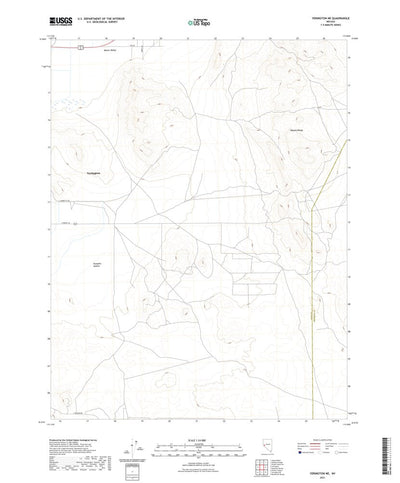 United States Geological Survey Yerington NE, NV (2021, 24000-Scale) digital map