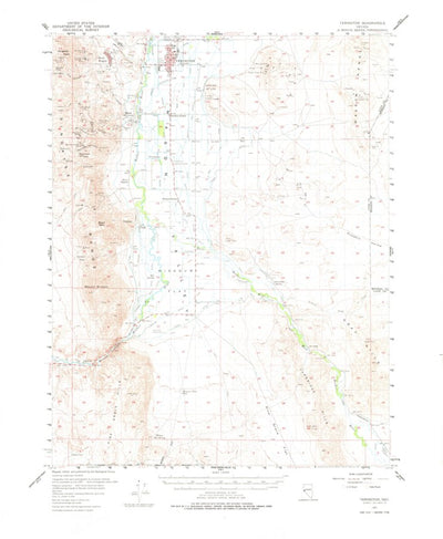 United States Geological Survey Yerington, NV (1957, 62500-Scale) digital map