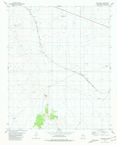 United States Geological Survey Yeso Mesa, NM (1981, 24000-Scale) digital map