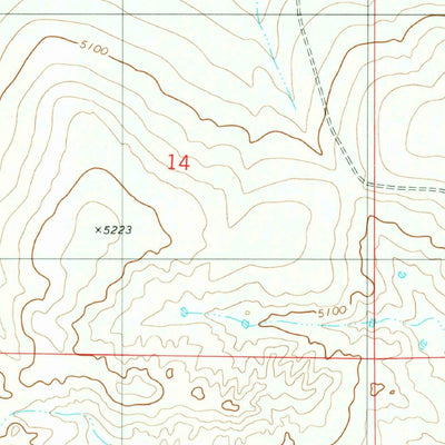 United States Geological Survey Yeso Mesa SE, NM (1981, 24000-Scale) digital map