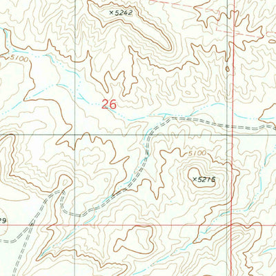 United States Geological Survey Yeso Mesa SE, NM (1981, 24000-Scale) digital map