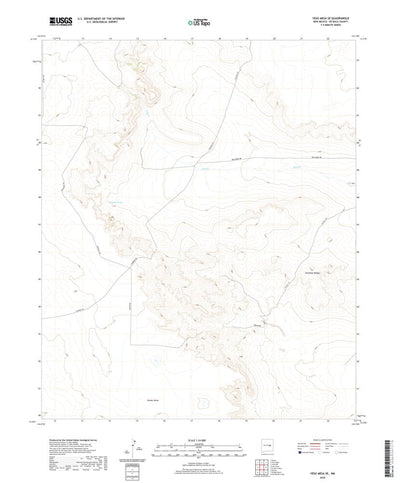 United States Geological Survey Yeso Mesa SE, NM (2020, 24000-Scale) digital map