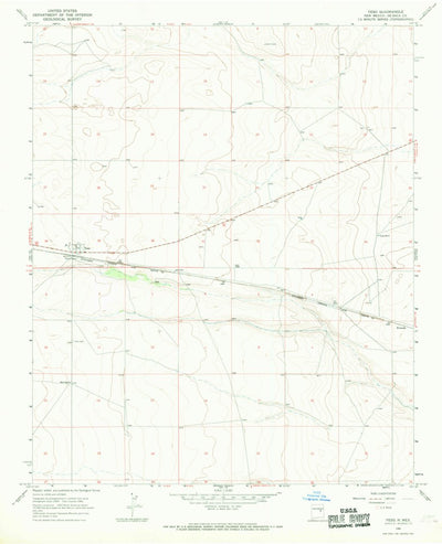 United States Geological Survey Yeso, NM (1966, 24000-Scale) digital map