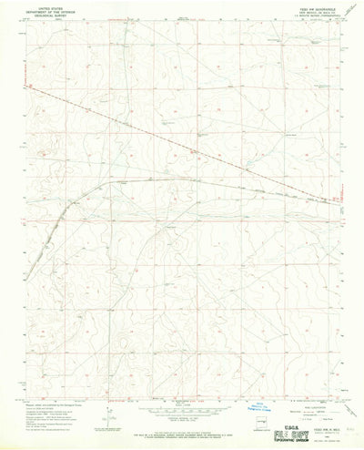 United States Geological Survey Yeso NW, NM (1966, 24000-Scale) digital map