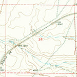 United States Geological Survey Yeso NW, NM (1966, 24000-Scale) digital map