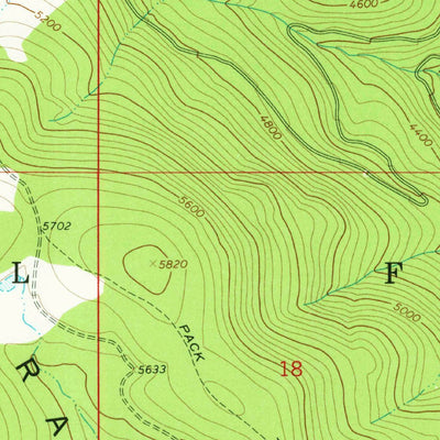 United States Geological Survey Yew Creek, MT (1965, 24000-Scale) digital map