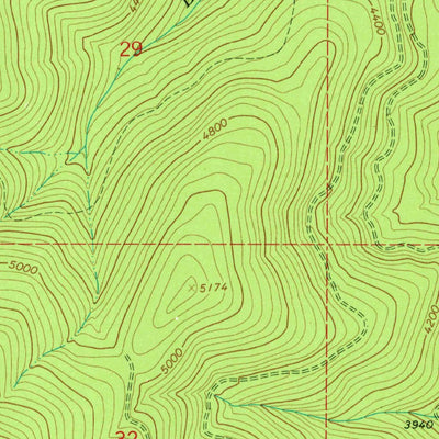 United States Geological Survey Yew Creek, MT (1965, 24000-Scale) digital map