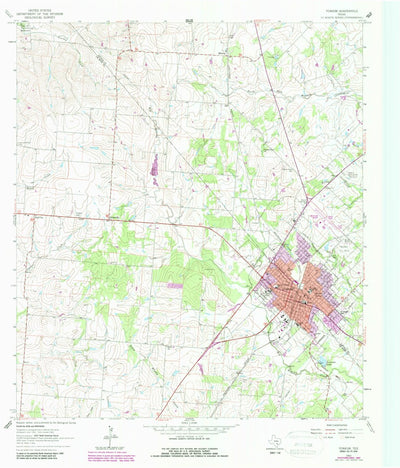 United States Geological Survey Yoakum, TX (1963, 24000-Scale) digital map