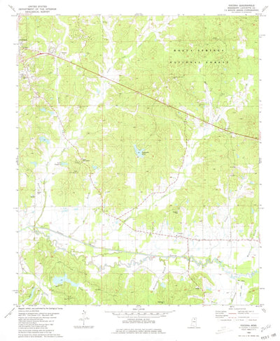 United States Geological Survey Yocona, MS (1980, 24000-Scale) digital map