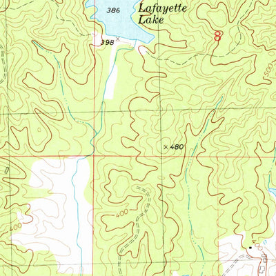 United States Geological Survey Yocona, MS (1980, 24000-Scale) digital map