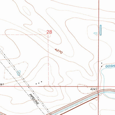 United States Geological Survey Yoder, WY (1990, 24000-Scale) digital map