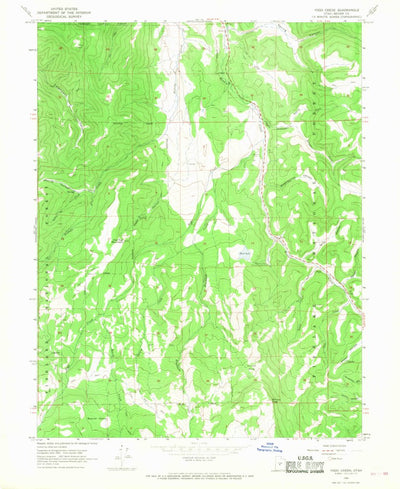 United States Geological Survey Yogo Creek, UT (1966, 24000-Scale) digital map