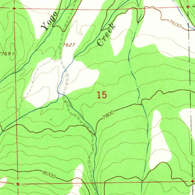 United States Geological Survey Yogo Creek, UT (1966, 24000-Scale) digital map