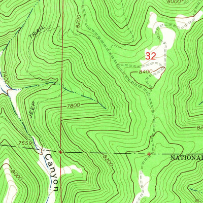 United States Geological Survey Yogo Creek, UT (1966, 24000-Scale) digital map