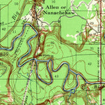 United States Geological Survey Yokena, MS-LA (1939, 62500-Scale) digital map