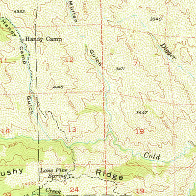 United States Geological Survey Yolla Bolly, CA (1954, 62500-Scale) digital map