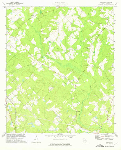 United States Geological Survey Yonkers, GA (1974, 24000-Scale) digital map