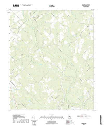 United States Geological Survey Yonkers, GA (2020, 24000-Scale) digital map