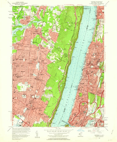 United States Geological Survey Yonkers, NY-NJ (1956, 24000-Scale) digital map