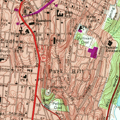 United States Geological Survey Yonkers, NY-NJ (1966, 24000-Scale) digital map
