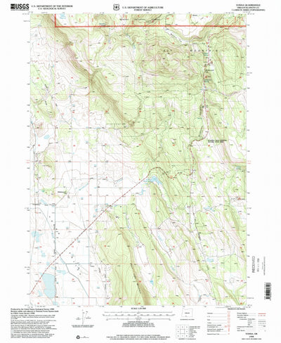 United States Geological Survey Yonna, OR (1998, 24000-Scale) digital map