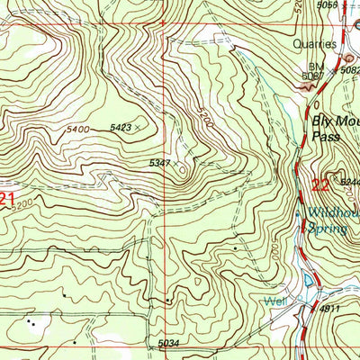 United States Geological Survey Yonna, OR (1998, 24000-Scale) digital map
