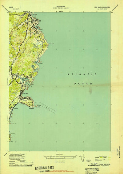 United States Geological Survey York Beach, ME (1944, 24000-Scale) digital map