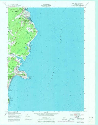 United States Geological Survey York Beach, ME (1956, 24000-Scale) digital map