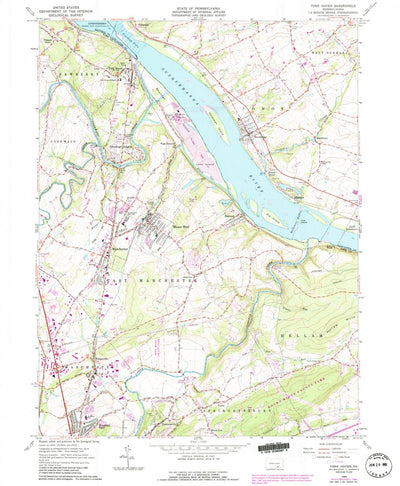United States Geological Survey York Haven, PA (1964, 24000-Scale) digital map
