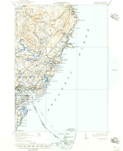 United States Geological Survey York, ME-NH (1920, 62500-Scale) digital map