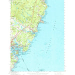 United States Geological Survey York, ME-NH (1956, 62500-Scale) digital map