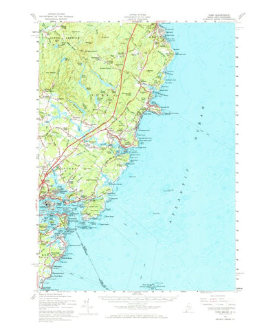 United States Geological Survey York, ME-NH (1956, 62500-Scale) digital map