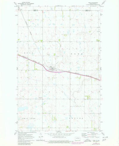 United States Geological Survey York, ND (1971, 24000-Scale) digital map