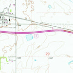 United States Geological Survey York, ND (1971, 24000-Scale) digital map