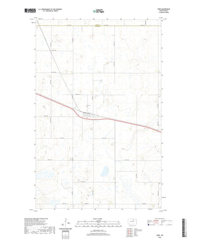 United States Geological Survey York, ND (2020, 24000-Scale) digital map