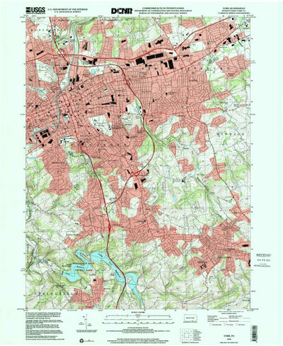 United States Geological Survey York, PA (1999, 24000-Scale) digital map