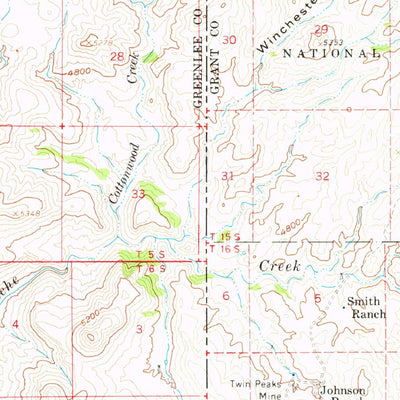 United States Geological Survey York Valley, AZ-NM (1959, 62500-Scale) digital map