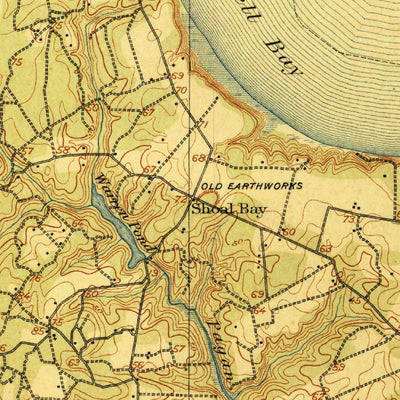 United States Geological Survey Yorktown, VA (1907, 62500-Scale) digital map