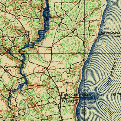 United States Geological Survey Yorktown, VA (1943, 62500-Scale) digital map