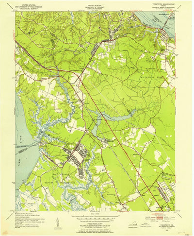 United States Geological Survey Yorktown, VA (1950, 24000-Scale) digital map