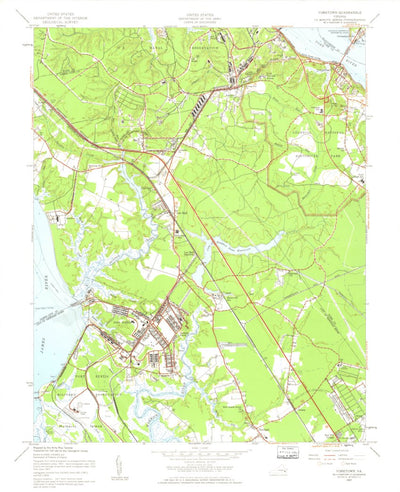 United States Geological Survey Yorktown, VA (1957, 24000-Scale) digital map