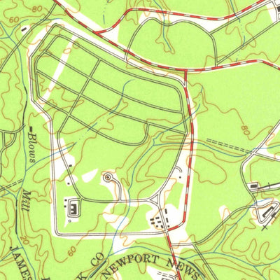 United States Geological Survey Yorktown, VA (1957, 24000-Scale) digital map