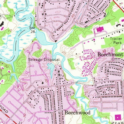 United States Geological Survey Yorktown, VA (1965, 24000-Scale) digital map