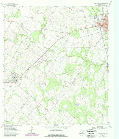 United States Geological Survey Yorktown West, TX (1963, 24000-Scale) digital map