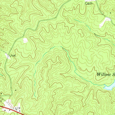 United States Geological Survey Yorkville, GA (1973, 24000-Scale) digital map