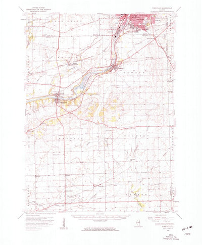 United States Geological Survey Yorkville, IL (1954, 62500-Scale) digital map