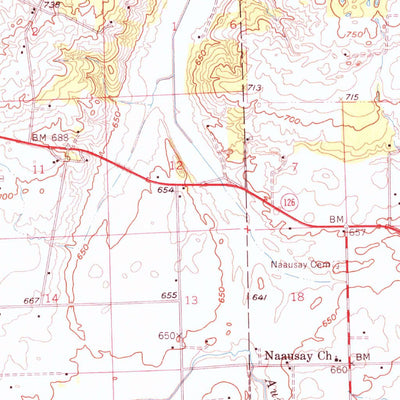 United States Geological Survey Yorkville, IL (1954, 62500-Scale) digital map