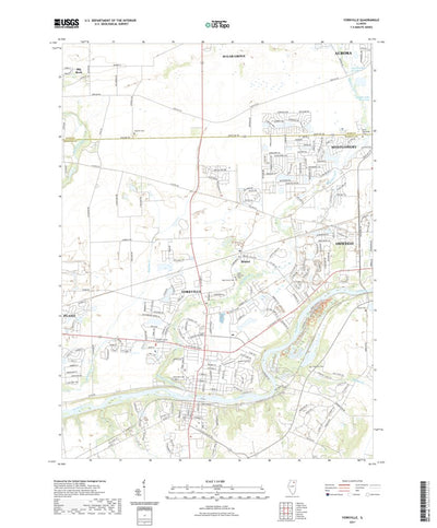 United States Geological Survey Yorkville, IL (2021, 24000-Scale) digital map