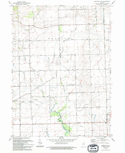 United States Geological Survey Yorkville SE, IL (1993, 24000-Scale) digital map